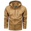 Jacke Herren Windbreaker Frühling und Herbst Technologie Drei-Schutz Jacke Lässig Locker Mit Kapuze Professionell Outdoor Winddichte Jacke