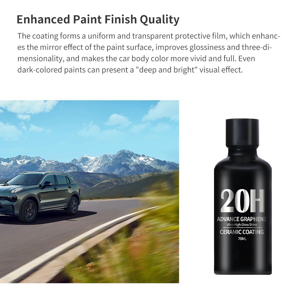 Graphene Ceramic Coating 20H with Self Healing and UV Track Technology Car Detailing Professionals 10+ Years of Protection