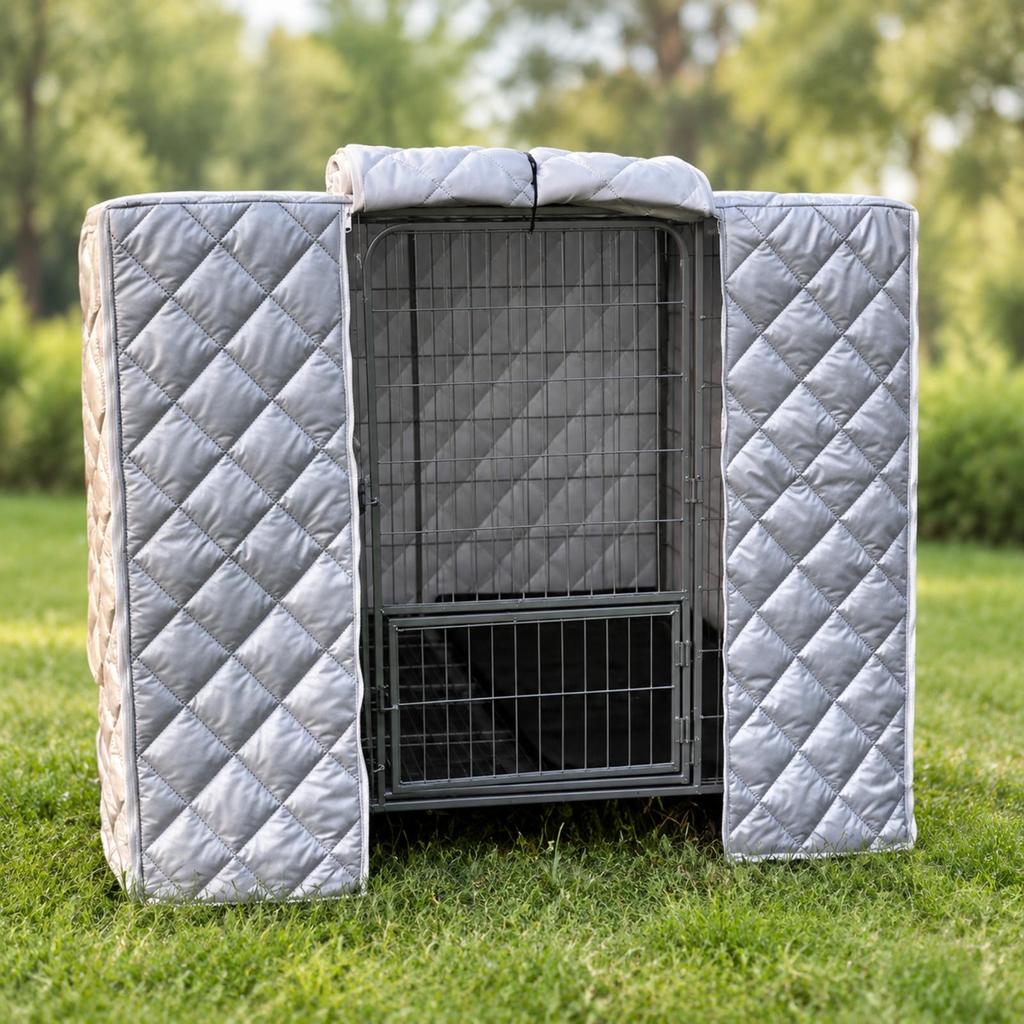 Quilted Padded Pet Cage Cover WeatherResistant Weatherproof Waterproof for Cat