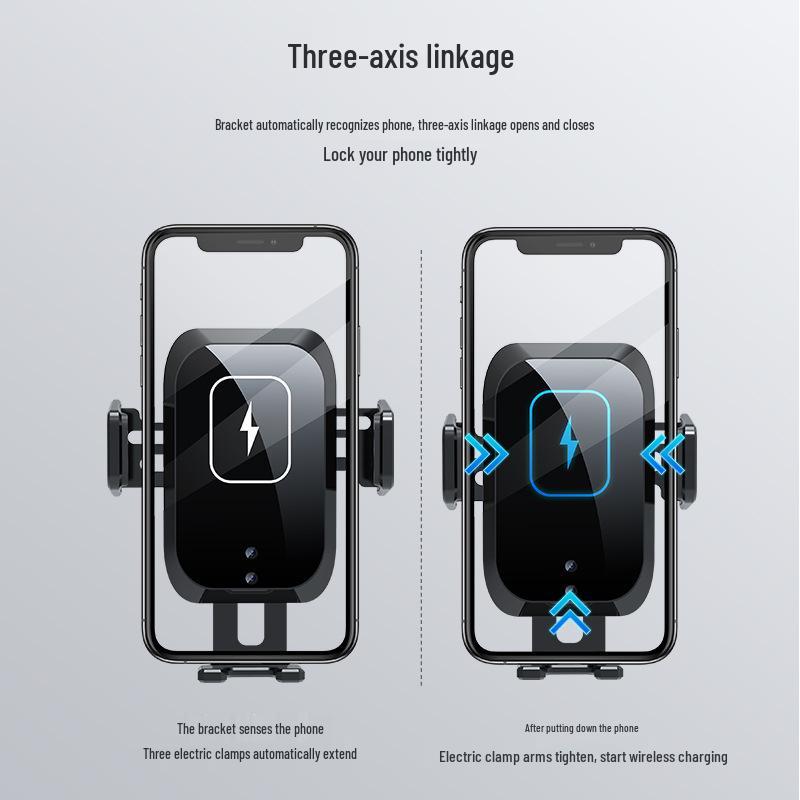 15W Auto-Sensing Wireless Car Charger & Phone Holder