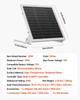 20W 12V Solar Battery Trickle Charger Maintainer, Mono Solar Panel Battery Charger with Built-in MPPT Controller & Adjustable Mount Bracket, IP65