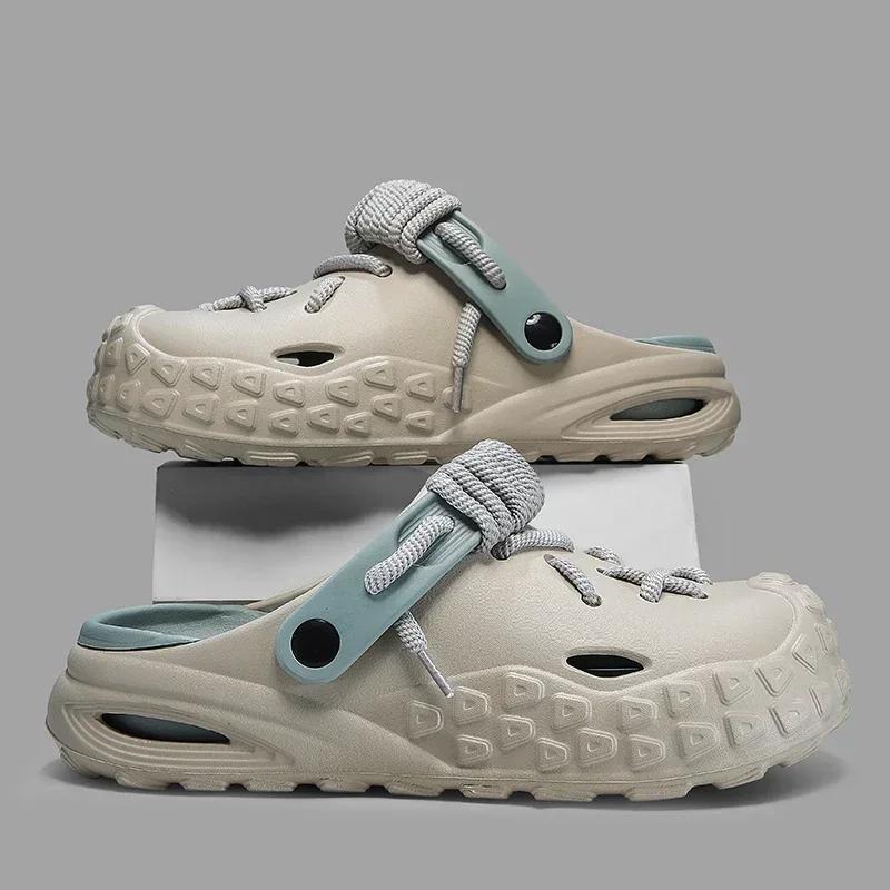 Summer New Fashion Cave Garden Shoes Comfortable Soft Sole Outdoor Indoor Men's and Women's Beach Trend Slippers cro-s