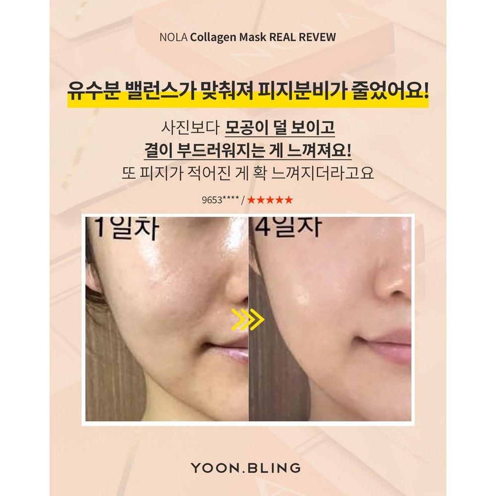 Nora Pore Solution Collagen Mask Pack, 4 sheets, 1 pack