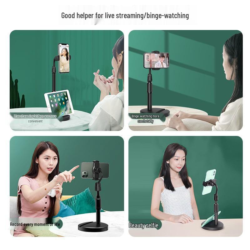 Universal Multi-functional Phone & Tablet Stand: Perfect for Selfies, Live Broadcasts, and Hands-free Viewing