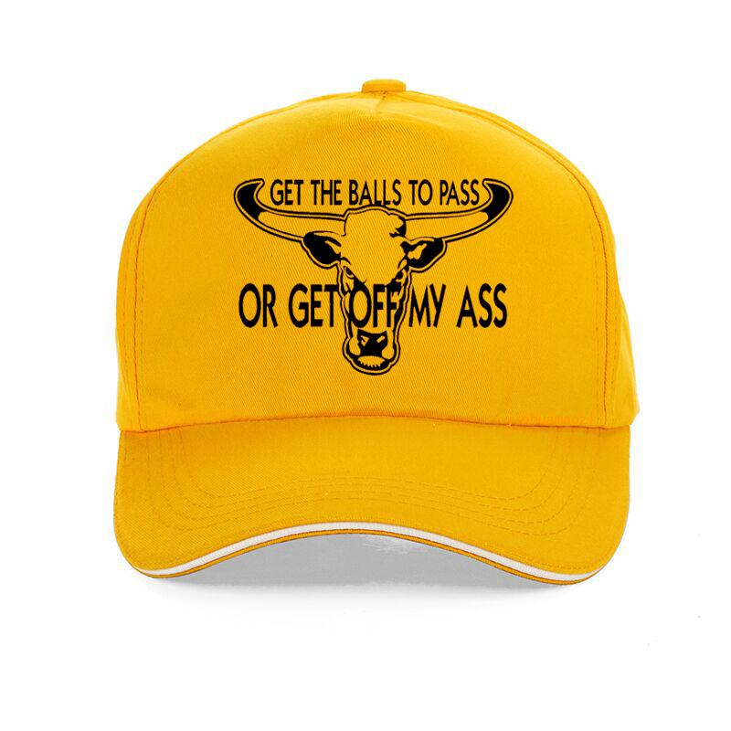 Get The Balls To Pass Or Get Off My Ass Baseball Cap Casquette Hats Fitted Casual Hip Hop Dad Hats For Men Women Sun Caps