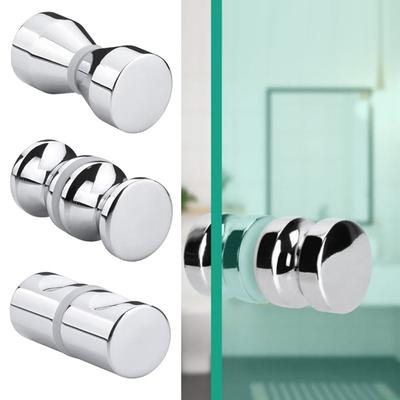 Aluminum Alloy Back-to-Back Kitchen Bathroom Cabinet Handle Shower Door Handle Wardrobe Pulls Glass Door Knob