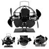 Mini ventilátor kamen na dřevo, teplem poháněný ventilátor ke krbu, ventilátor na polena, ekoventilátor, 12 lopatek, ventilátor ke krbu, domov, zima, teplý, distribuce tepla