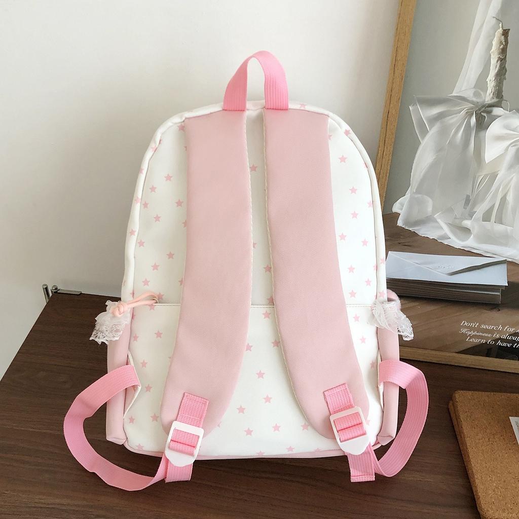 Schoolbag Small fresh backpack Female student schoolbag High value large capacity backpack Cute junior high school student lightweight travel backpack