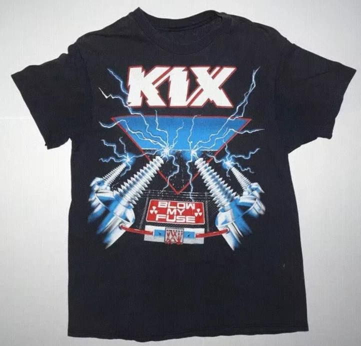 Vintage KIX Band Blow My Fuse Shirt M