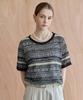 M.GRAF Ethnic Pattern Summer Short Sleeve Knit