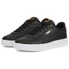 Puma Skye Clean Casual Comfortable Durable Low-Top Sneakers Women Sneakers Black White Gold 386666-01