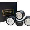 Aromatherapy Candle Gift Box Set Soy Wax Plant Essential Oil Fragrance Frosted Black Pot Souvenir Gift