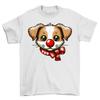 Cute Puppy Red Nose Novelty Funny T-Shirt Mens Womens Tees Top Adults and Comedy Tee Shirt