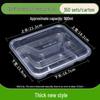 Thickened Disposable Bento Box with Five Compartments