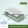 Silicone Ice Cube Tray with Lid: 4-Grid Frozen Soup & Food Storage Box