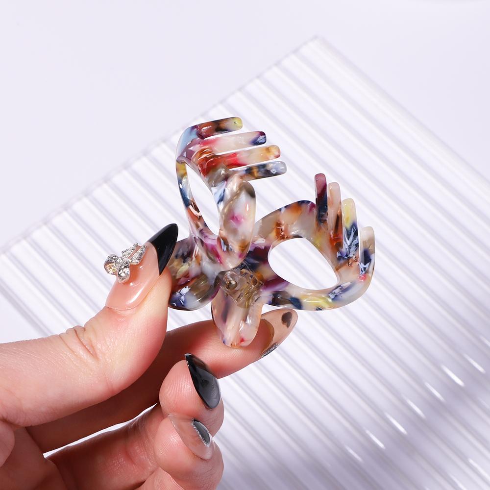 Süße Mini Acetat Haarspange für Frauen Mädchen Haarklammer Schicke Haarspangen Krabben Haarspangen Styling Klammern Mode Haaraccessoires