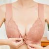 Dámská bezešvá podprsenka s předním zapínáním, s kosticemi, velká velikost, sexy krajková