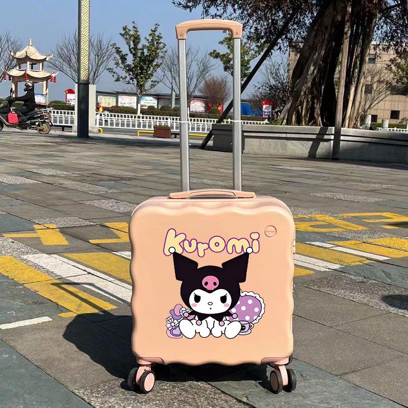 OEING Kids Cartoon Lightweight Carry-on Suitcase