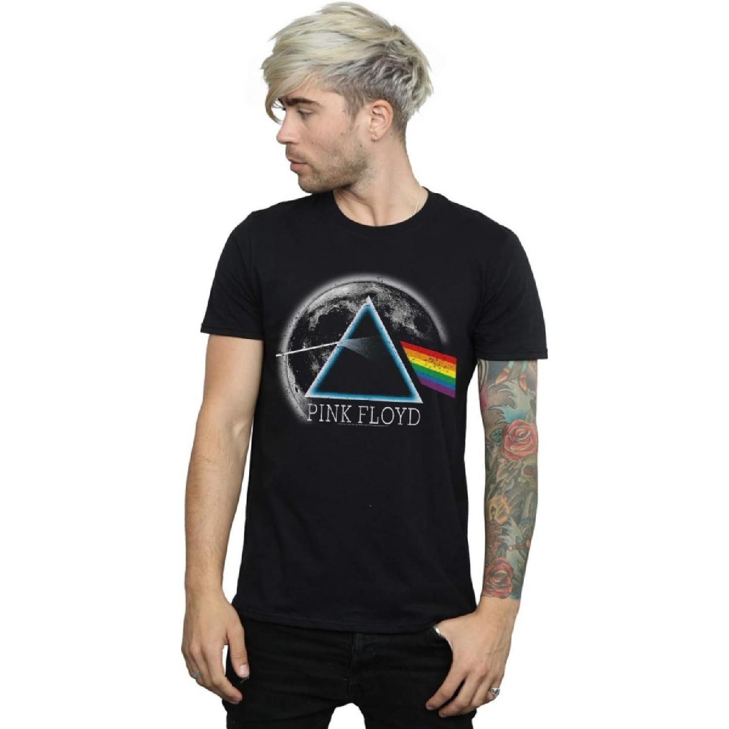 

Pink Floyd Men s Dark Side of The Moon Distressed T-Shirt XXXXXL різнокольоровий
