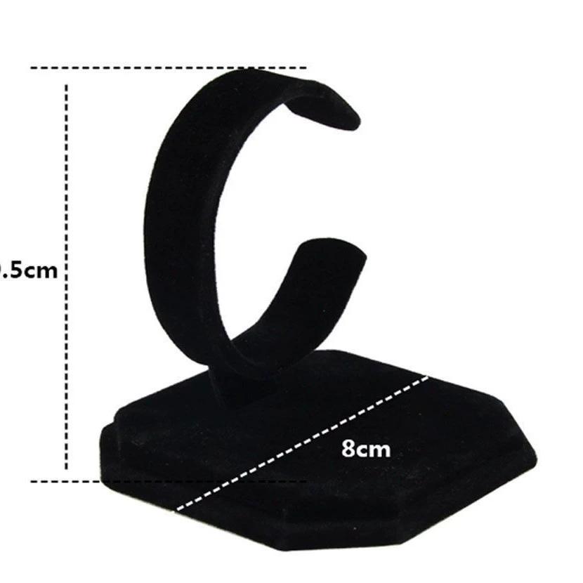 Hochwertiger Samt C-Typ Uhrenständer Uhrenkettenständer Kratzfester Uhrenständer Uhrenketten Aufbewahrungsregal Fenster Ausstellungsständer