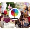 Prize Wheel Dry Erase Spin Wheel Spinner Game Color Roulette Wheel Heavy Duty Editable Spin Wheel Forprizes Tabletop Prize Wheel
