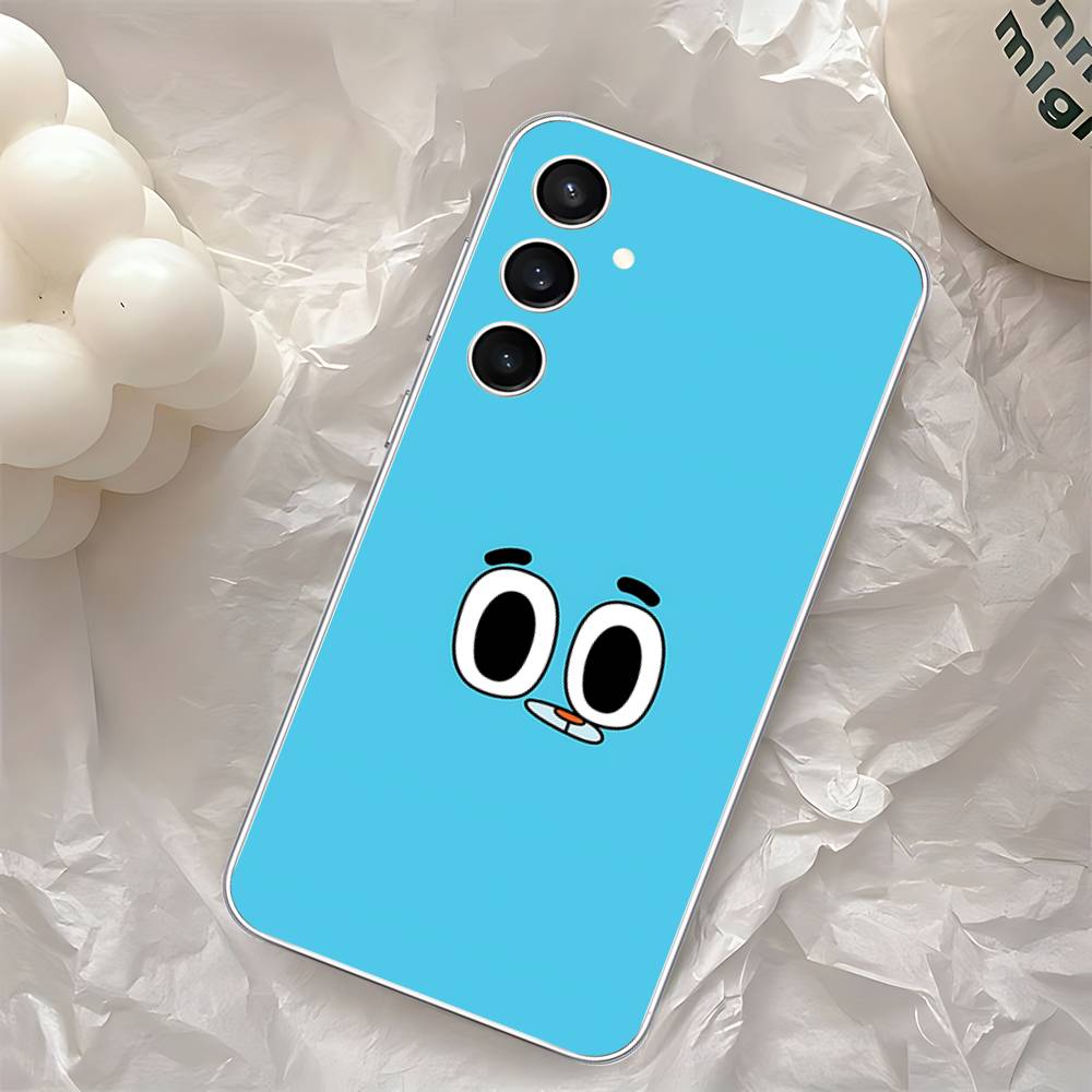 

Cute H-Darwin Watterson-S Phone Case For Samsung Galaxy Transparent Cover A52 A12 A51 S21 Edge S22ULTRA S23 S24 S20LITE Plus Ult S24PLUS