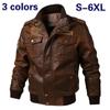 New Men Jackets PU Leather Casual Loose Men's Motorcycle Jacket Locomotive Jackets Plus Size S-6XL