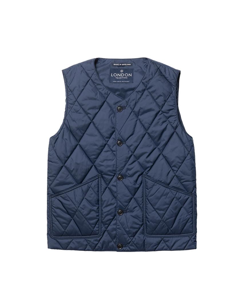 Londontradition Quilted Vest - Harbor Blue 39 Diamond