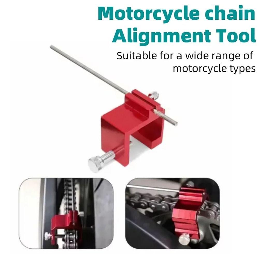 1Pcs Quick Accurate Motorcycle Chain Alignment Tool  For Motocross ATV Bike Sprocket Sport Dirt Bike