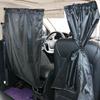 2Pcs Sun Shade Privacy Curtain Taxi Car Isolation Curtain Anti Glare UV Block Sunshade Partition Protection Curtain Car Interior