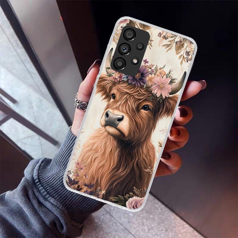 

Cute Highland Cow Phone Case For Samsung Galaxy A17 A16 A15 A14 A13 A57 A56 A55 A54 A53 A37 A36 A35 A34 A33 A26 A25 A24 A23 Gala Samsung A15