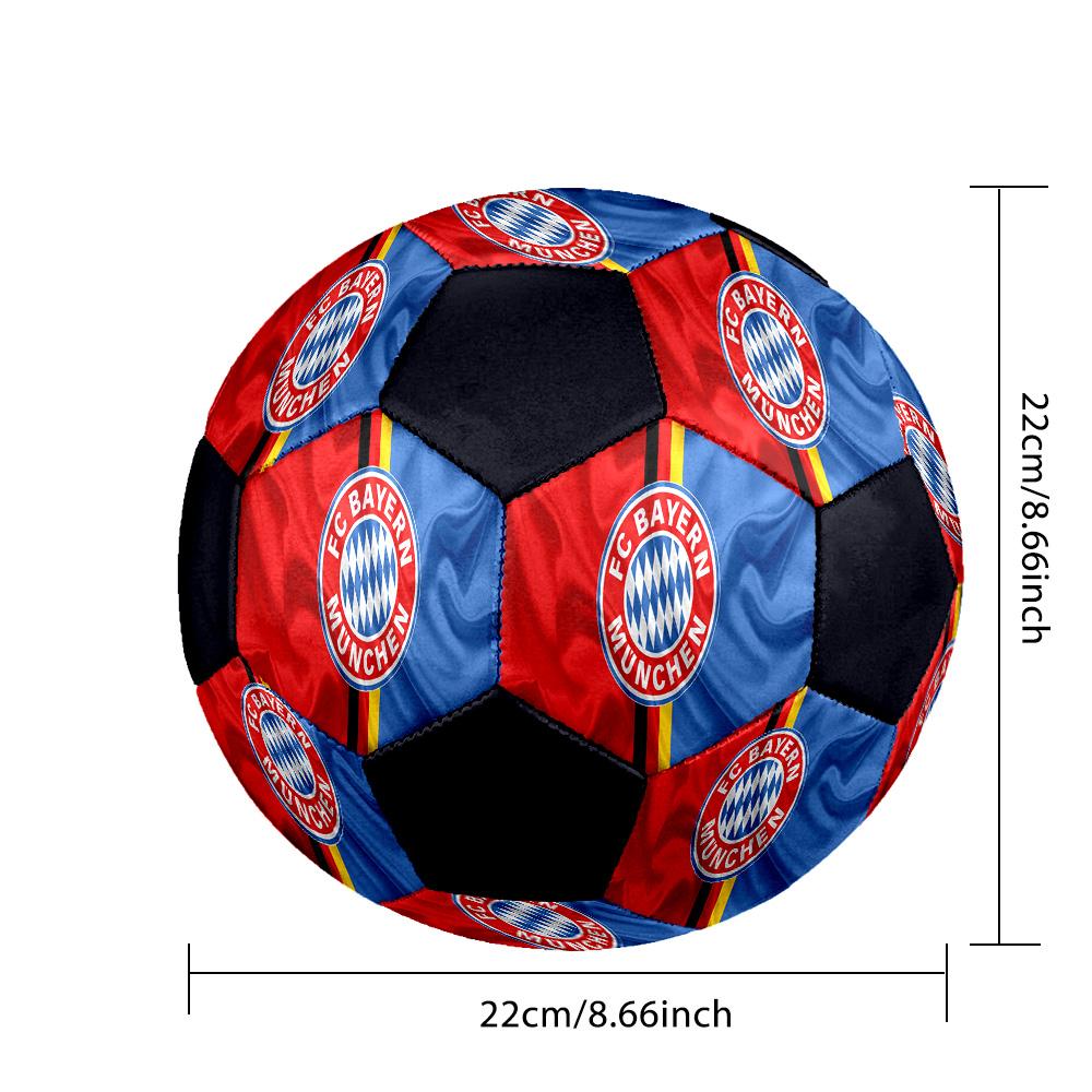1pc Bayern Munich Crest Standard Size 5 Soccer Ball, Durable Game Soccer Ball for School Park Training & Daily Entertainment Zq7141