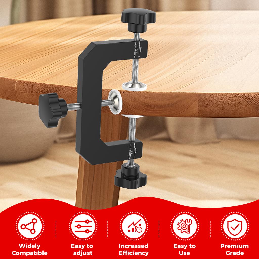 3 Way Face Clamp Aluminum Alloy Cabinet Face Frame Clamps Adjustable Cabinet Installation Fixture for Woodworking Edging Shelves