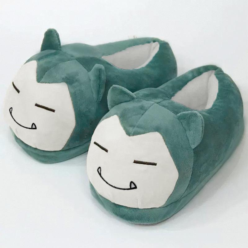 Chinelos de Inverno para Interior para Crianças - Pokémon Snorlax, Squirtle, Eevee