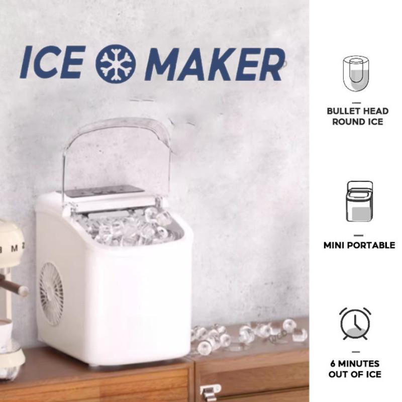 Haushalt Automatischer Selbstreinigender Eiswürfelbereiter Leiser Betrieb Eiswürfelmaschine Kleiner Elektrischer Eiswürfelbereiter