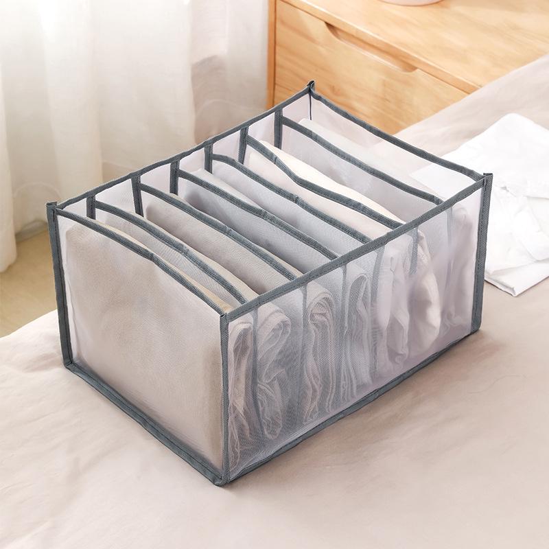 

Настольный сетчатый органайзер для джинсов и одежды: Пылезащитный органайзер для хранения в ящике шкафа Large 36*25*20