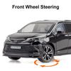 1:24 Toyota Sienna MPV Van Alloy Die-cast Toy Car Metal Toy Commercial Vehicle Car Model Sound and Light Pull Back Collection Children's Toy