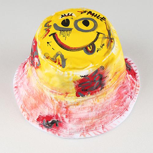 Deomaedeuniseu Hand Made Work Joke Smile Hat_Wh