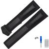 Cowhide Watch Strap 22mm Wristband For Tag Heuer Carrera Diving Monaco F1 Fiyta Tissot Watch Band Red Stitches Leather Bracelet