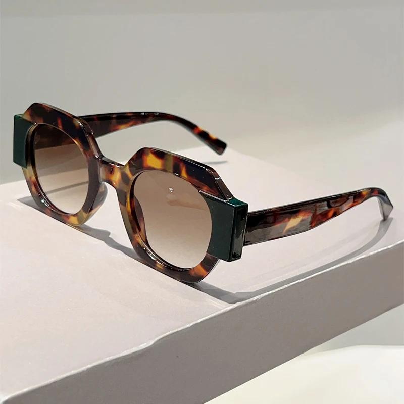 Polygon Rim Sunglasses Men  New In Fashion Gradient Candy Color Casual Sun Glasses Women Trendy Brand Design Shades