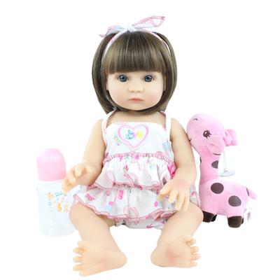 BZDOLL 48 CM New Arrival Full Silicone Body Reborn Girl Baby Dolls 19 Inch Soft Vinyl Newborn Bonecas Birthday Gift Play House Toy