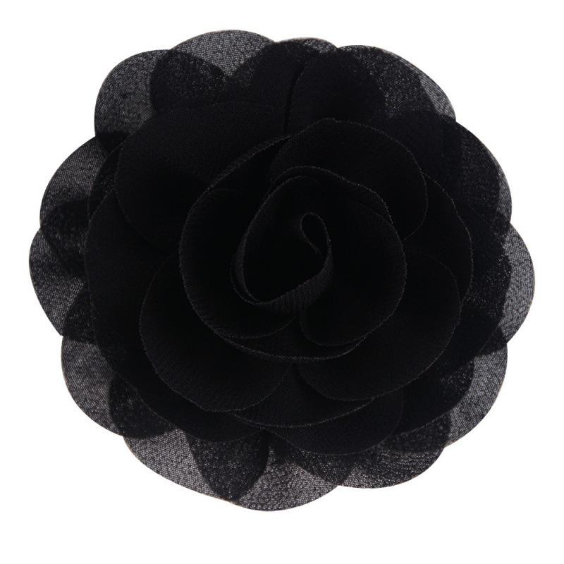8cm Handmade Pearl Chiffon Rose Flower for Shoes, Hats, Clothing, and Headwear Accessories