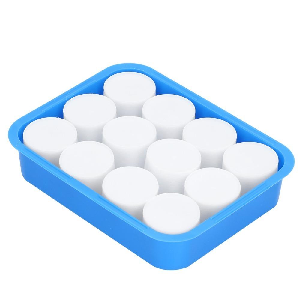 

12PCS Built-in Cup Groove Paint Palette Smooth Inner Wall Lightweight Art Color Palette Solid Painting Mixing Box