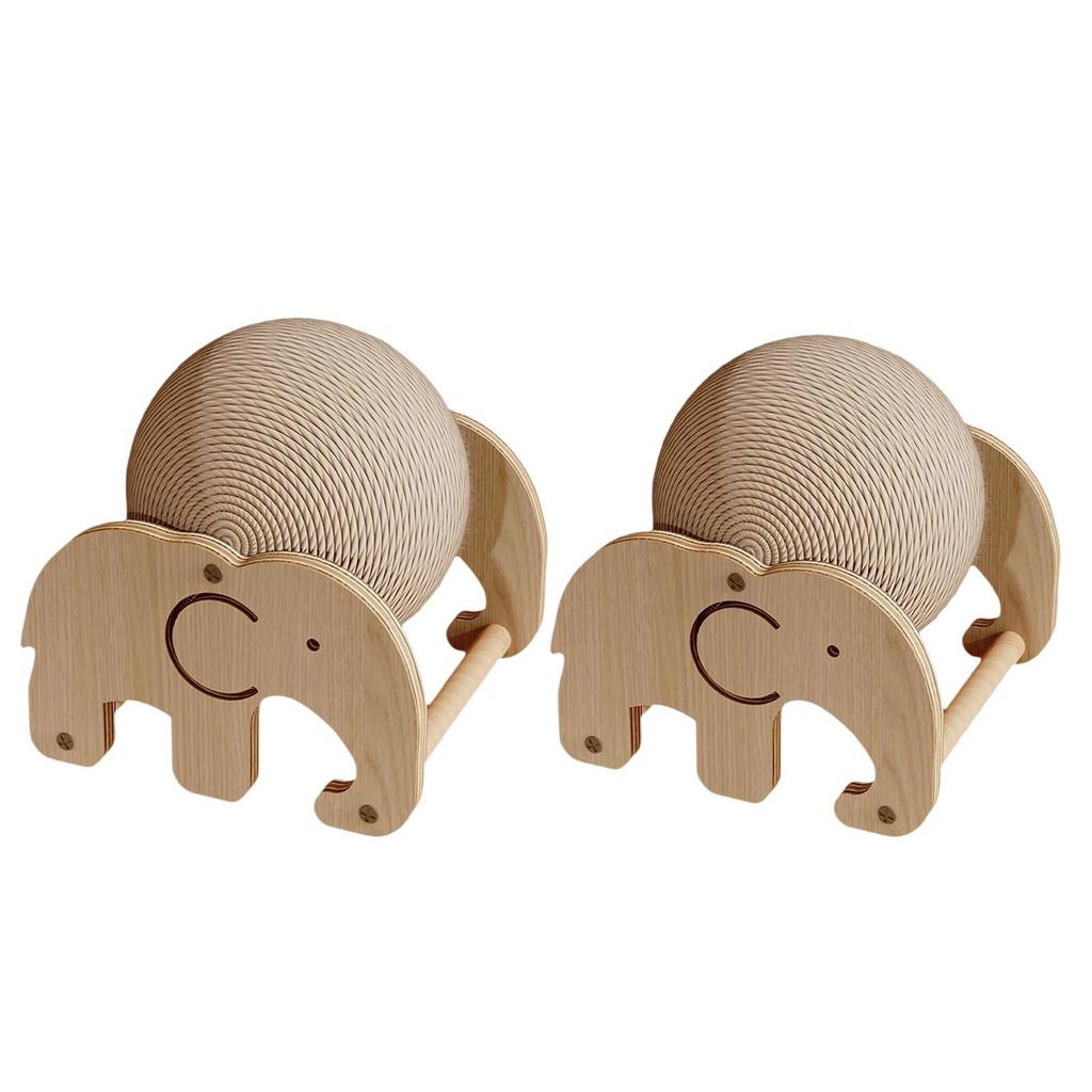 Rabbit Scratching Ball Portable Scratch Board Sisal Rope Bunny Claw Scratcher for Bunnies Kitty Chinchilla Small Animals Rabbits