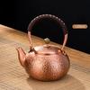 600/1200/1600Ml Pure Copper Boiling Tea Kettle Retro Style Handmade Copper Pot Large Capacity Health Care Teapot Boiling Kettle