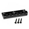 12 String Electric Bass Guitar Fixed Bridge Black Guitar Hardtail Bridge Metal Texture Suitable for Electric Guitar