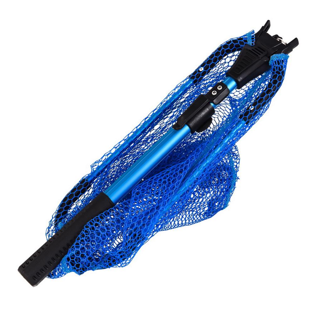 2 Section Collapsible Fishing Net Telescoping Folding Fish Landing Net for Fly Fishing Catch and