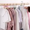 M-5Pcs Multifun Cloth Hanger Foldable Portable Travel Saving Space Ultra-Light Clothes Hangers For Home Business Trip Vacation