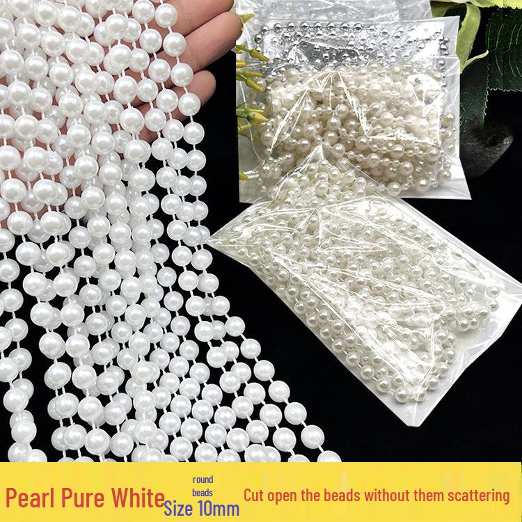 Adjustable 6-14mm Pearl Strand Chain for DIY Wedding Decor