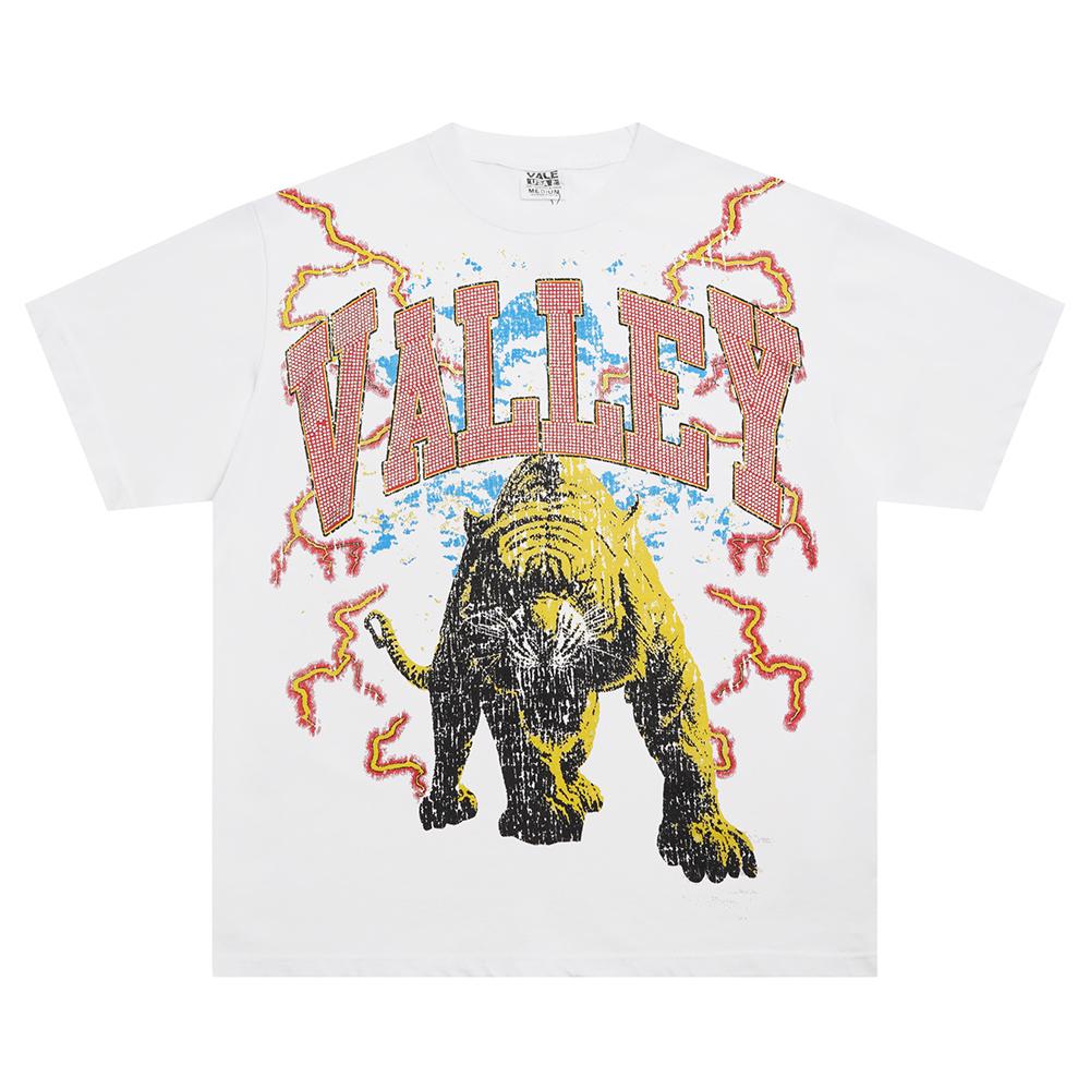 

V559 Vale Forever EYE OF THE TIGER BLING TEE Летняя уличная модная футболка Горячее тиснение Высококачественная модная футболка с коротким рукавом S